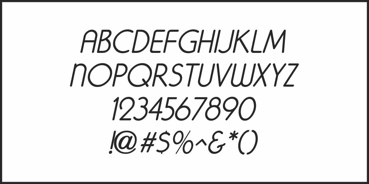 Mimeograph Lettering JNL Oblique Font preview